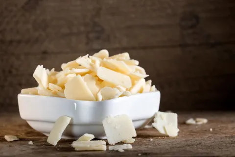 Freshly shaved parmesan cheese